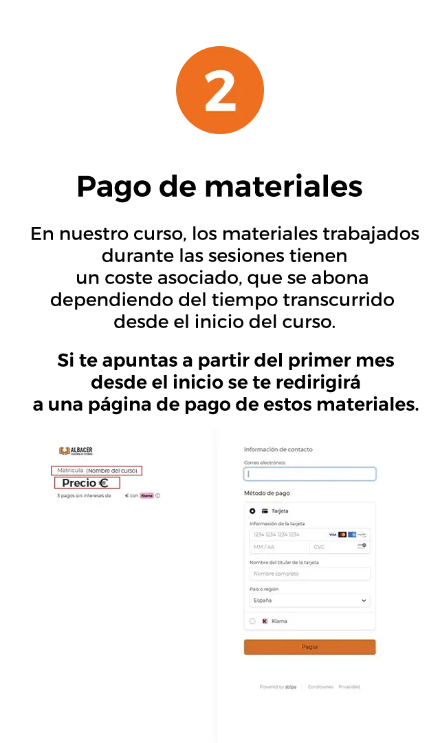 PROCESO DE PAGO-PASO 2 ACADEMIA ALBACER